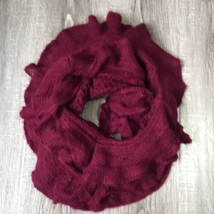 Chinese laundry maroon infinity scarf